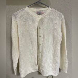 Vintage Cream Colored Cardigan!